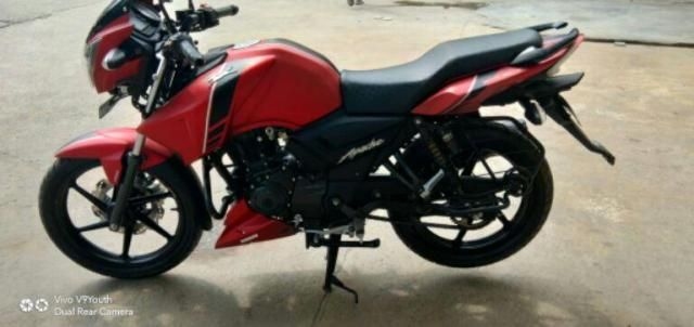 202 Used Red Color Tvs Apache Rtr Motorcycle Bike For Sale Droom