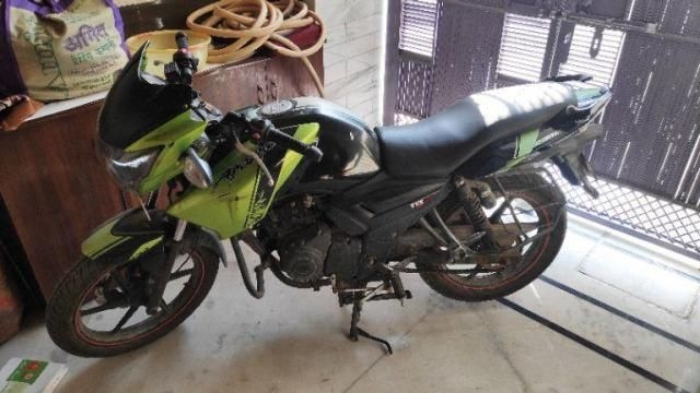 5 Used Green Color Tvs Apache Rtr Motorcycle Bike For Sale Droom